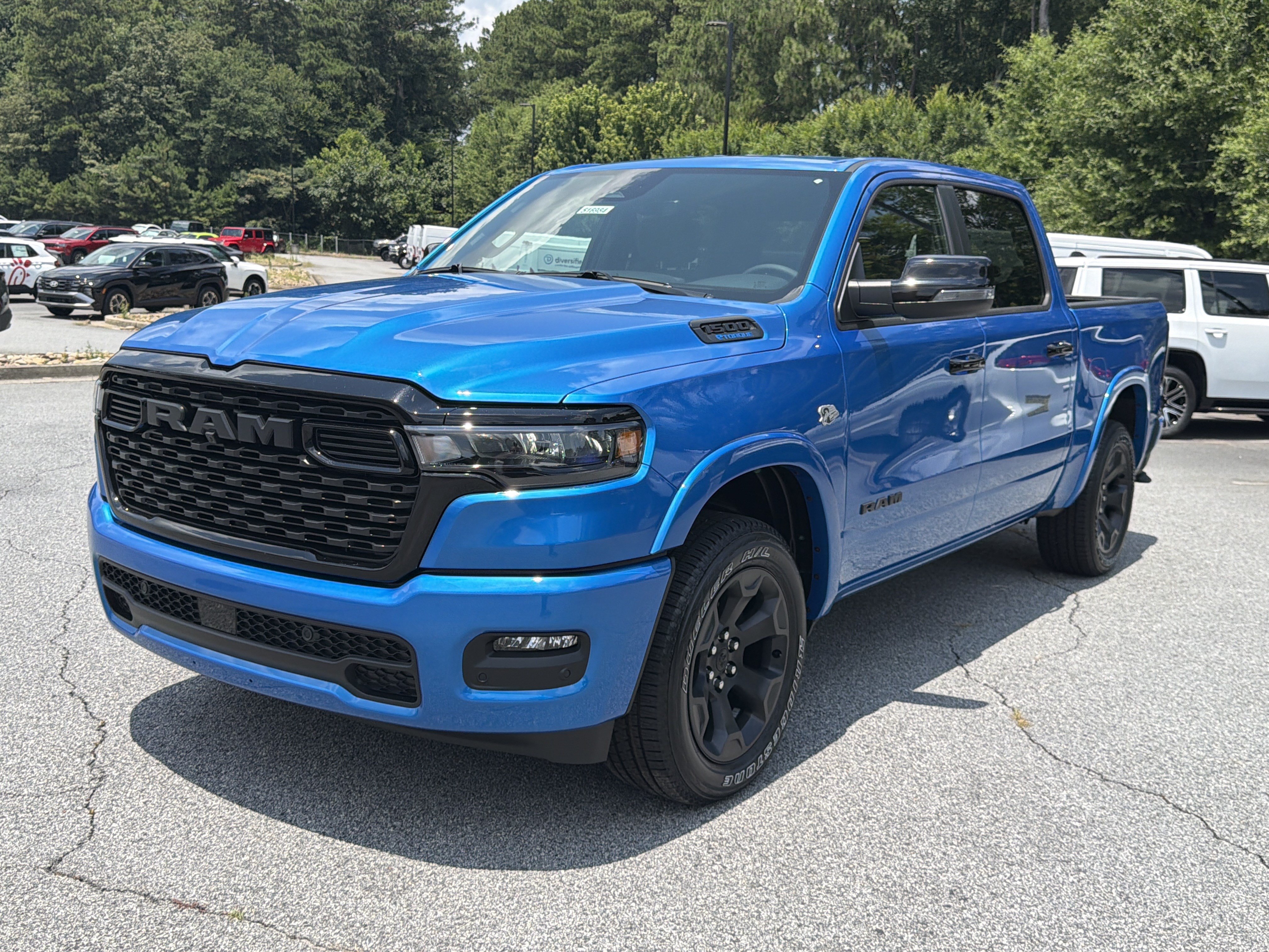 New 2026 Hydro Blue Pearl-Coat Exterior Paint RAM Big Horn/Lone Star image 3