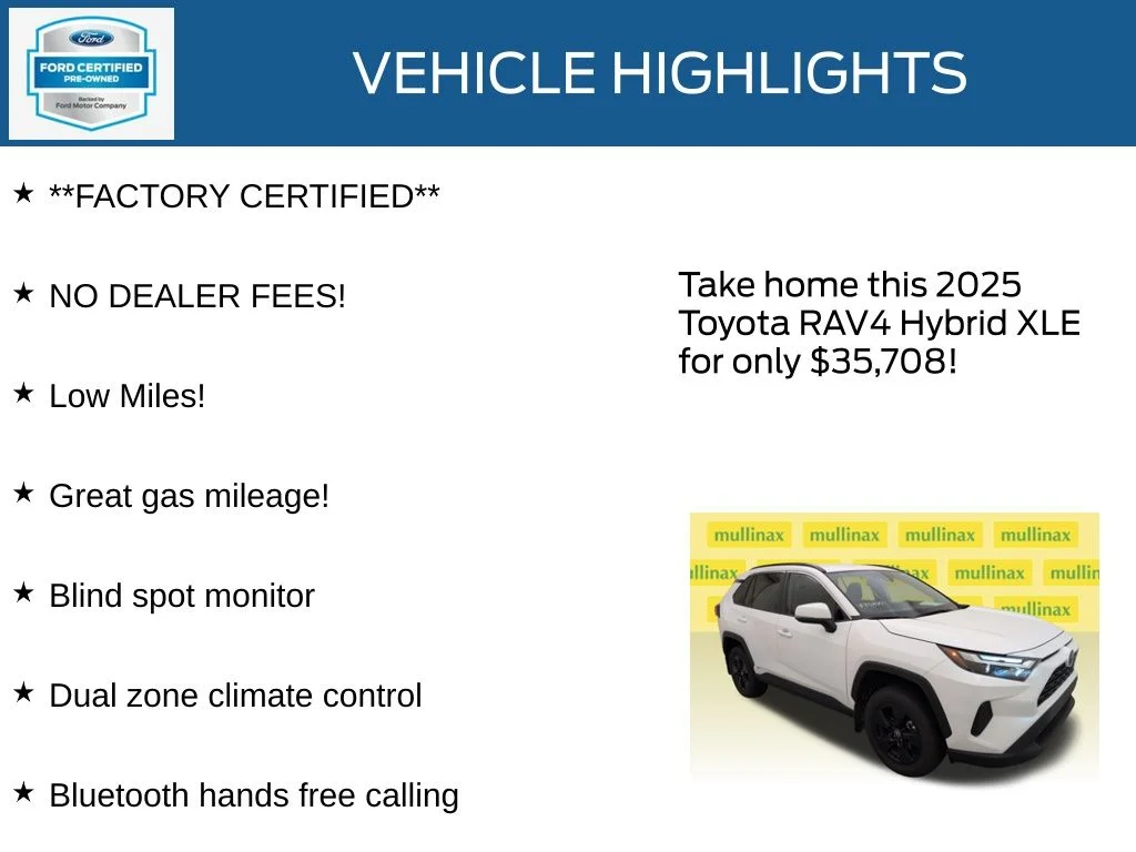 Certified Used 2025 White Toyota XLE image 12