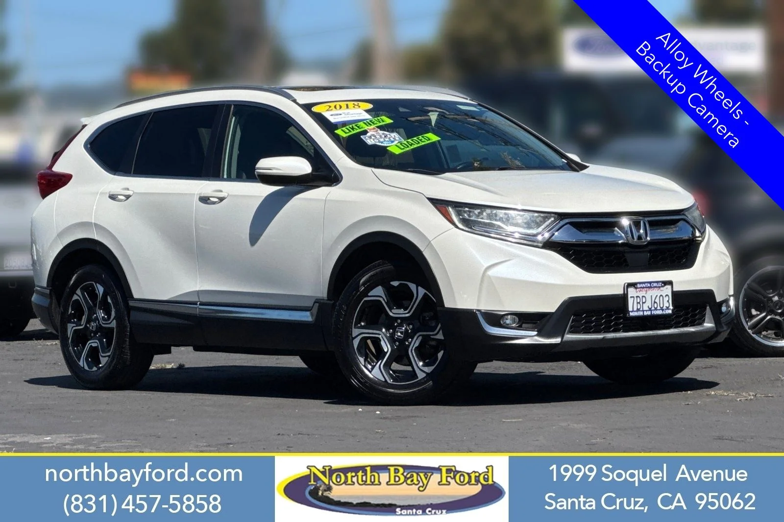 Certified Used 2018 White Honda Touring image 1