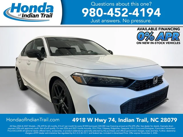 2026 Honda Civic Sport