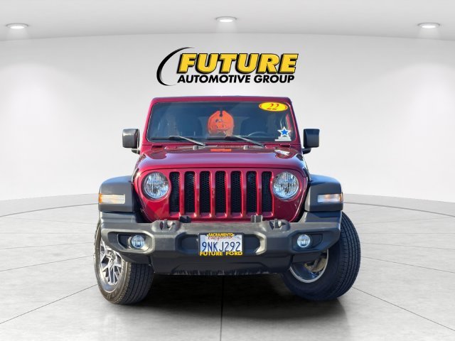 Used 2022 Red Jeep Unlimited Sport S image 2