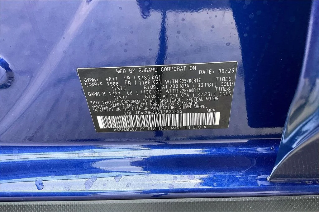 New 2026 SAPPHIRE BLUE PEARL Subaru Premium image 16