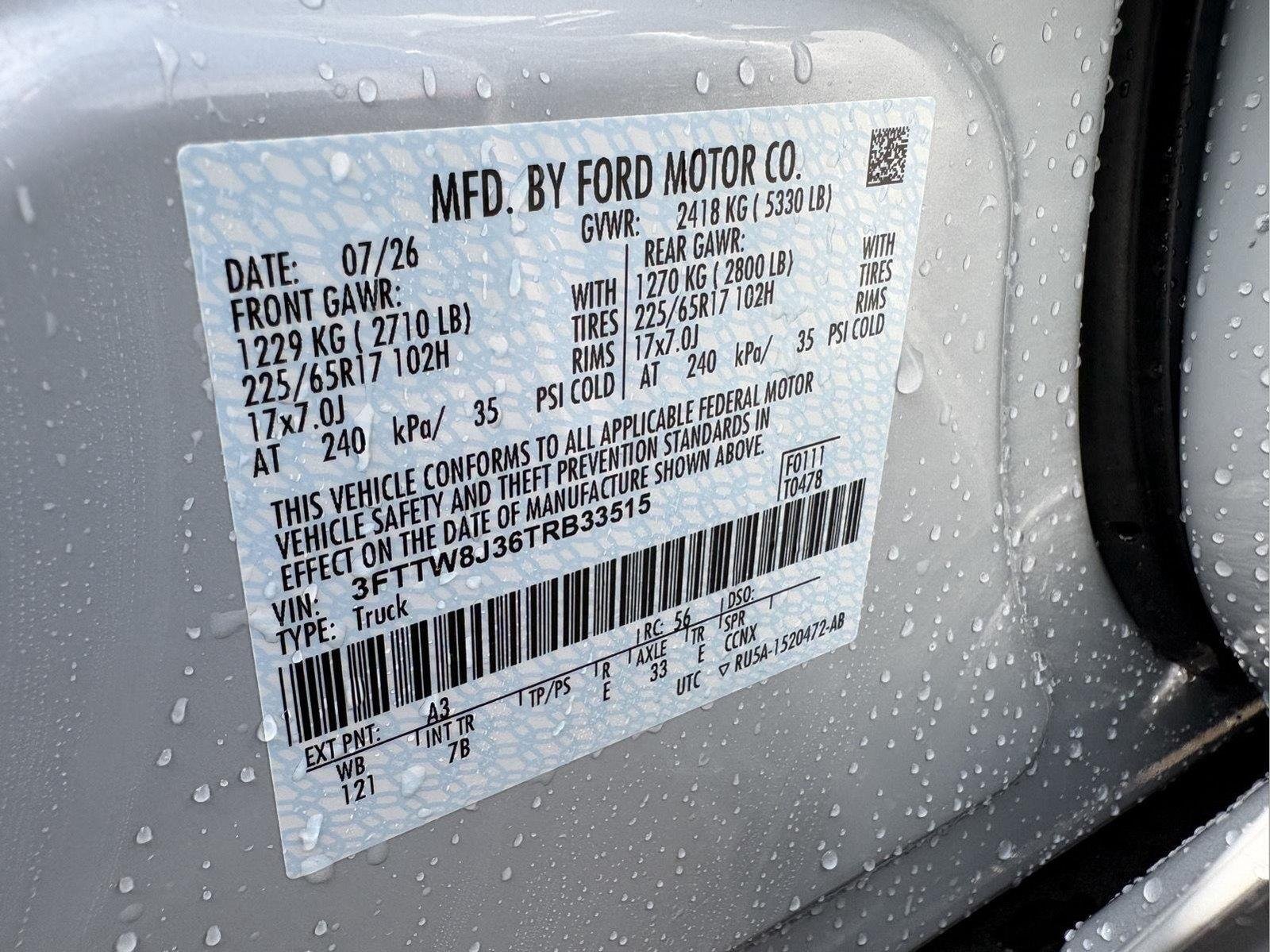 New 2026 Space White Metallic Ford XLT image 21
