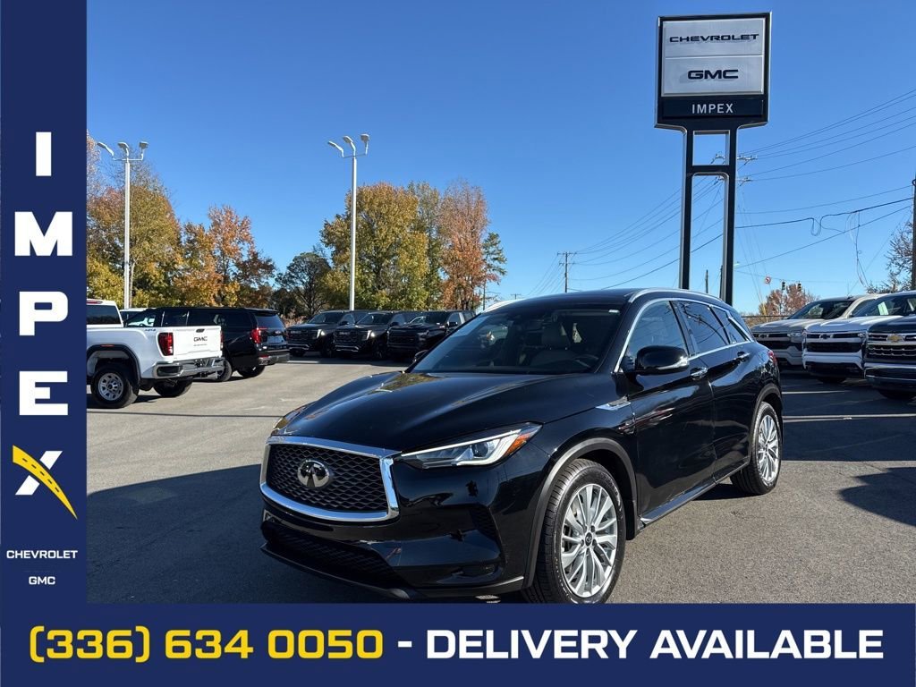 Black 2024 INFINITI QX50 Luxe AWD SUV / Crossover All-Wheel Drive