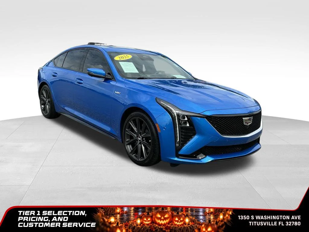 Used 2025 Coastal Blue Metallic Cadillac V-Series image 11