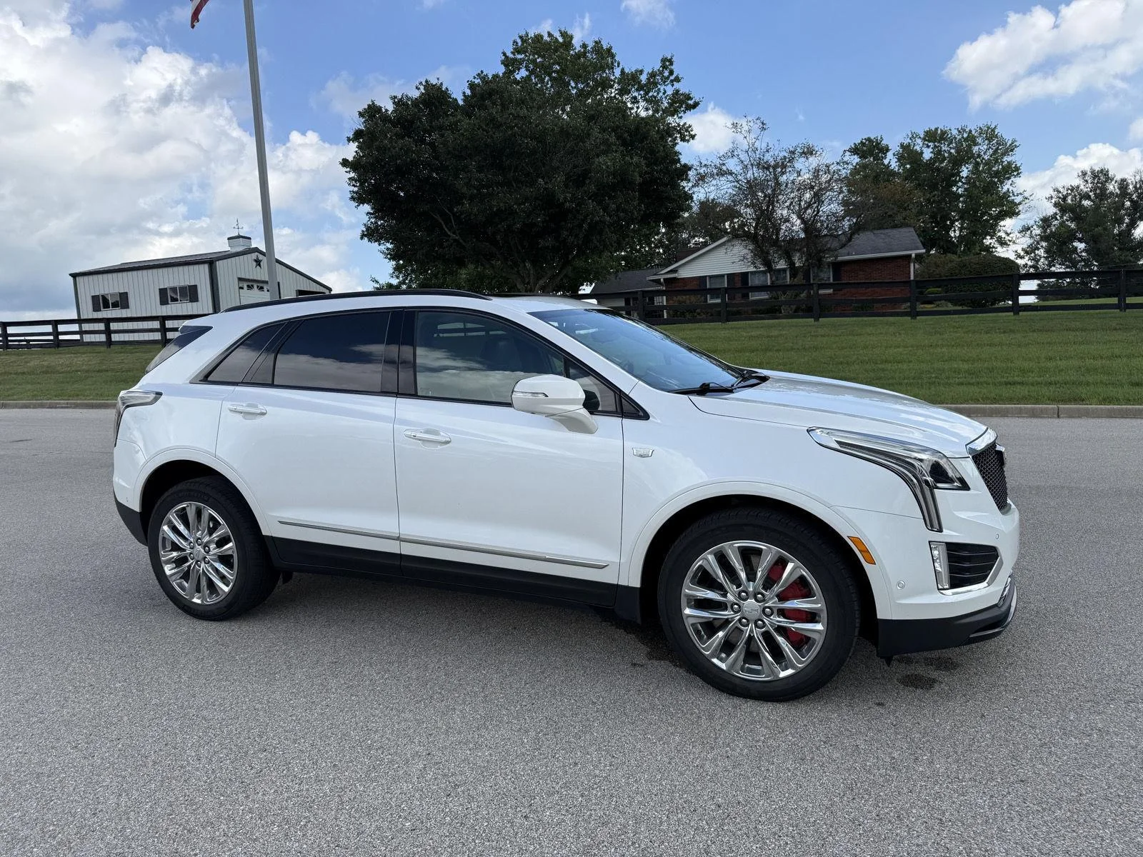 Used 2023 Crystal White Tricoat Cadillac AWD Sport image 4