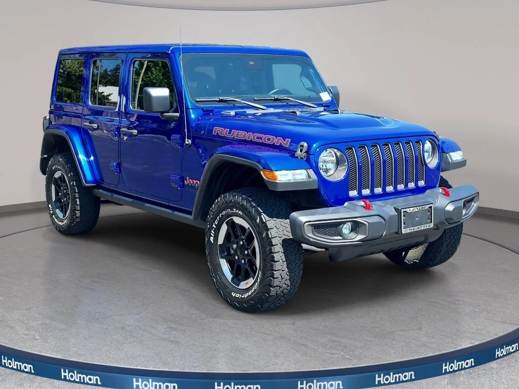Used 2020 Blue Jeep Unlimited Rubicon image 4