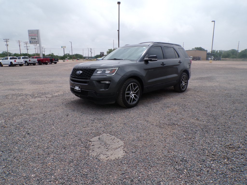 Used 2018 Magnetic Metallic Ford Sport image 1