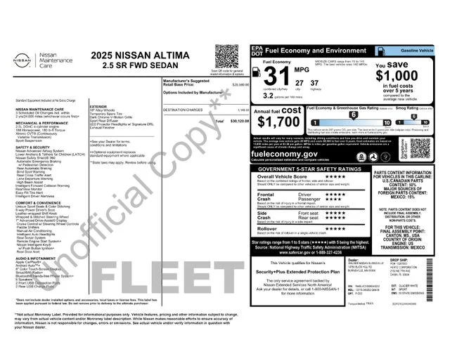 2025 Nissan Altima SR - Photo 31