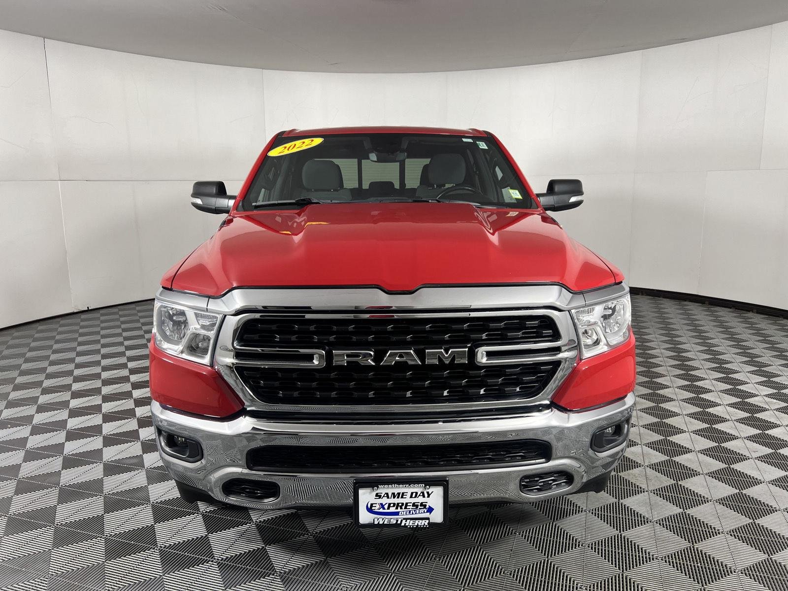 Used 2022 Flame Red Clearcoat Ram Big Horn image 3