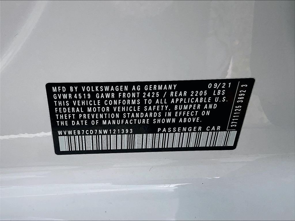 Used 2022 White Volkswagen 2.0T image 35