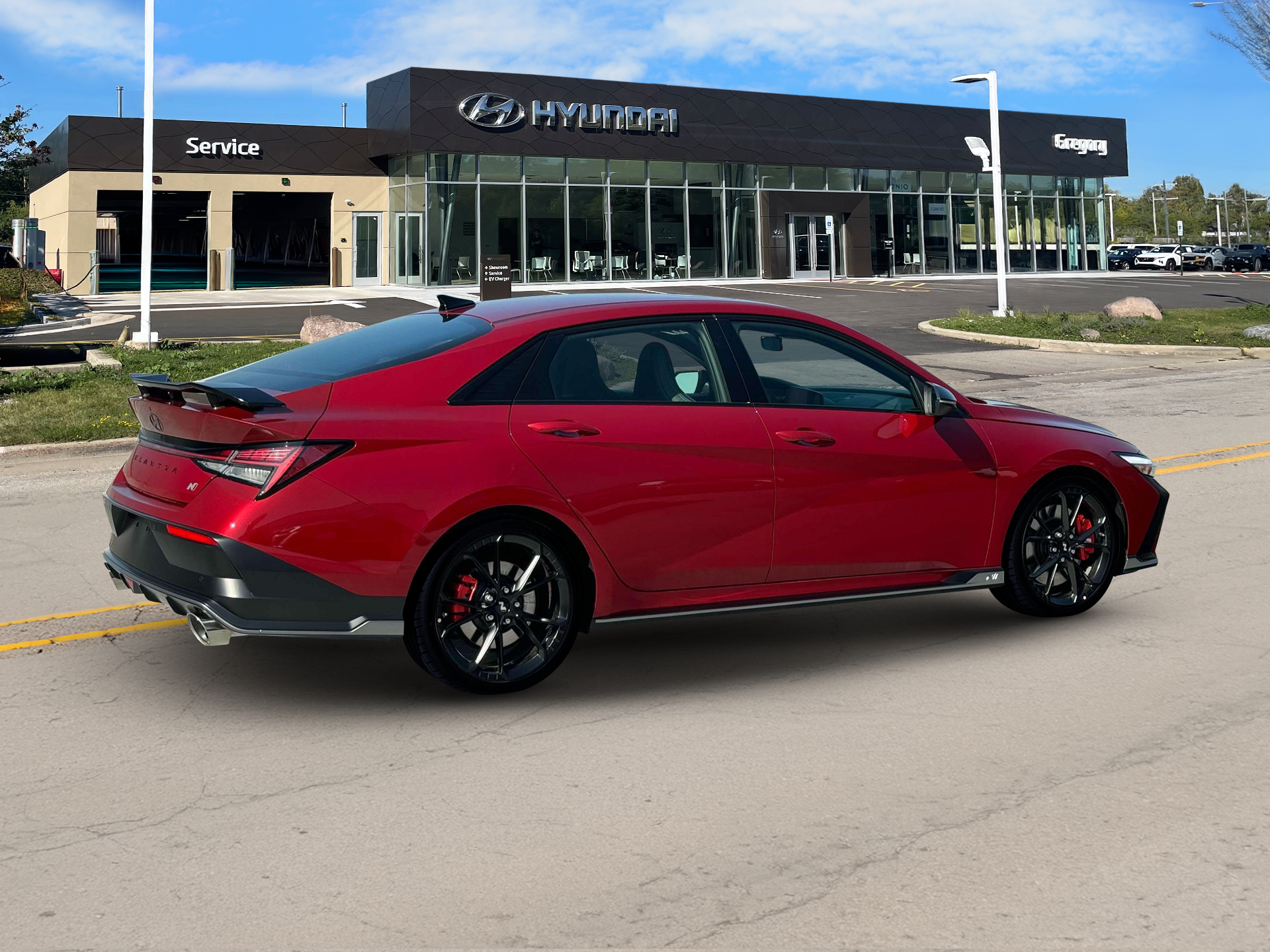 New 2025 Red Hyundai Sedan image 8