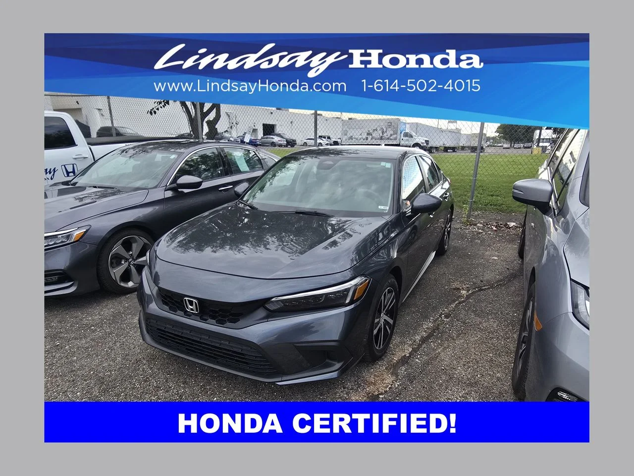 Certified Used 2023 Meteorite Gray Metallic Honda LX image 1
