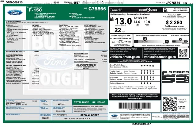 Used 2020 Black Ford Lariat image 2