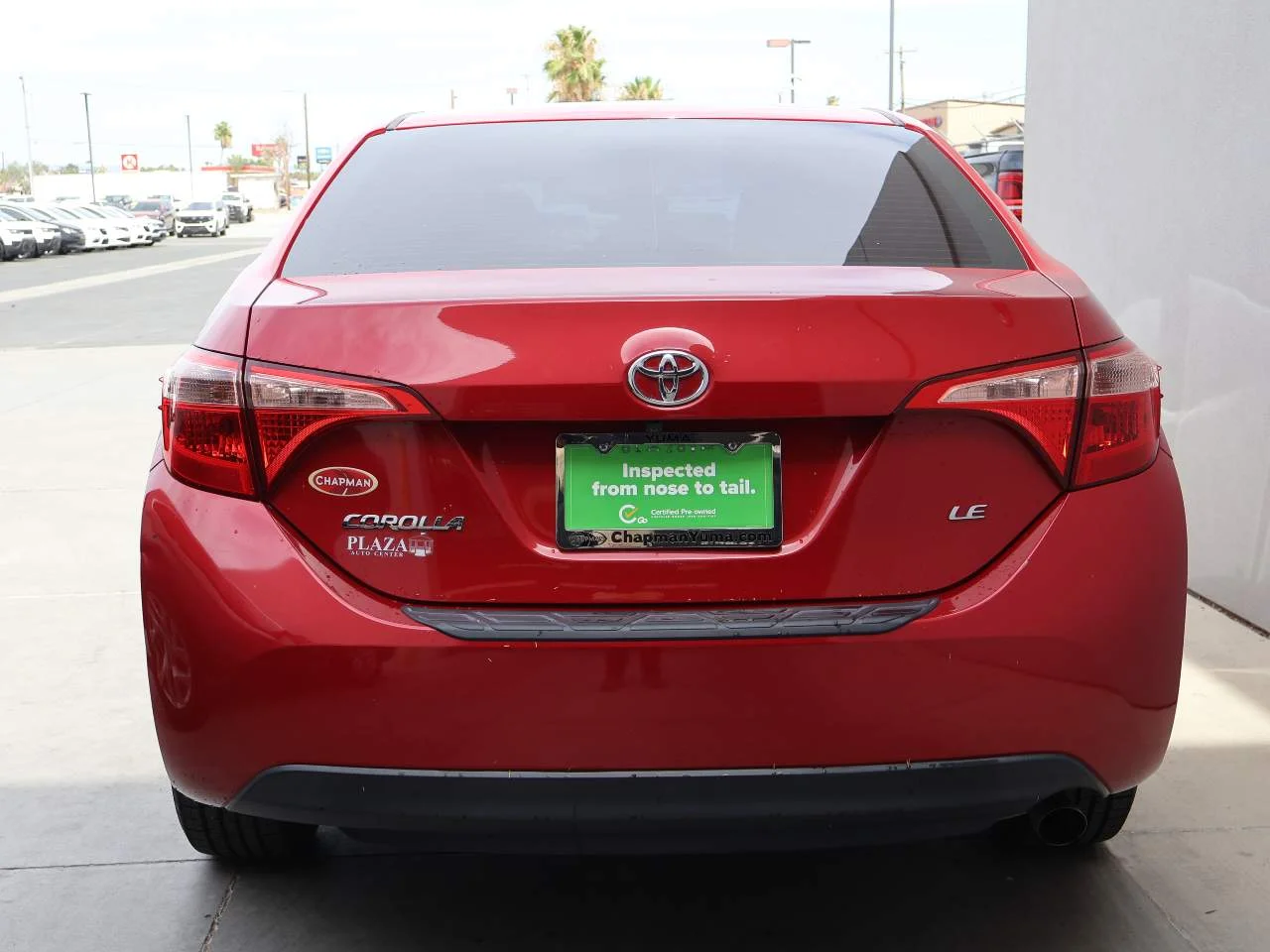 Used 2017 Barcelona Red Metallic Toyota LE image 3