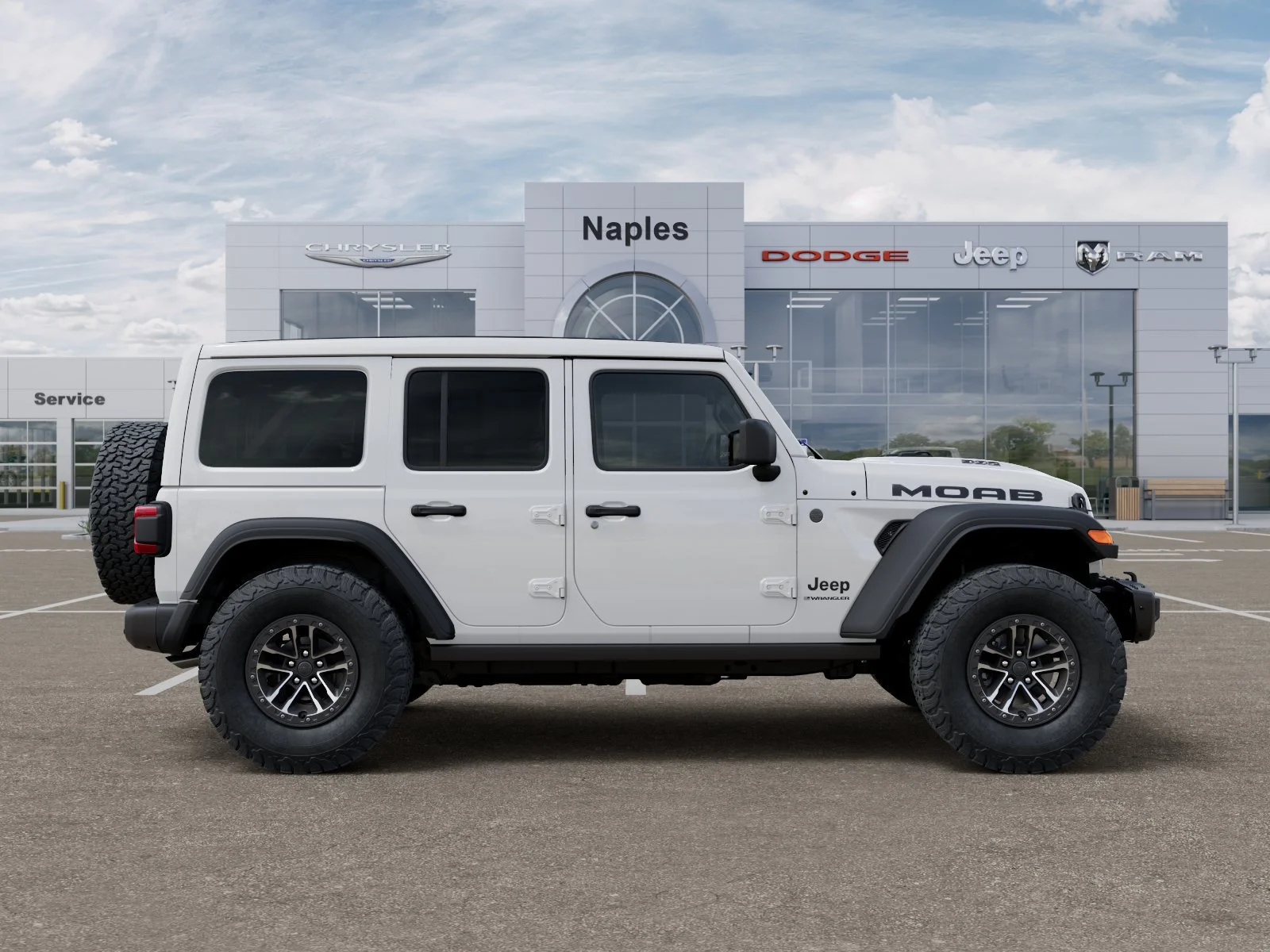 New 2026 Bright White Clear-Coat Exterior Paint Jeep Moab 392 image 21