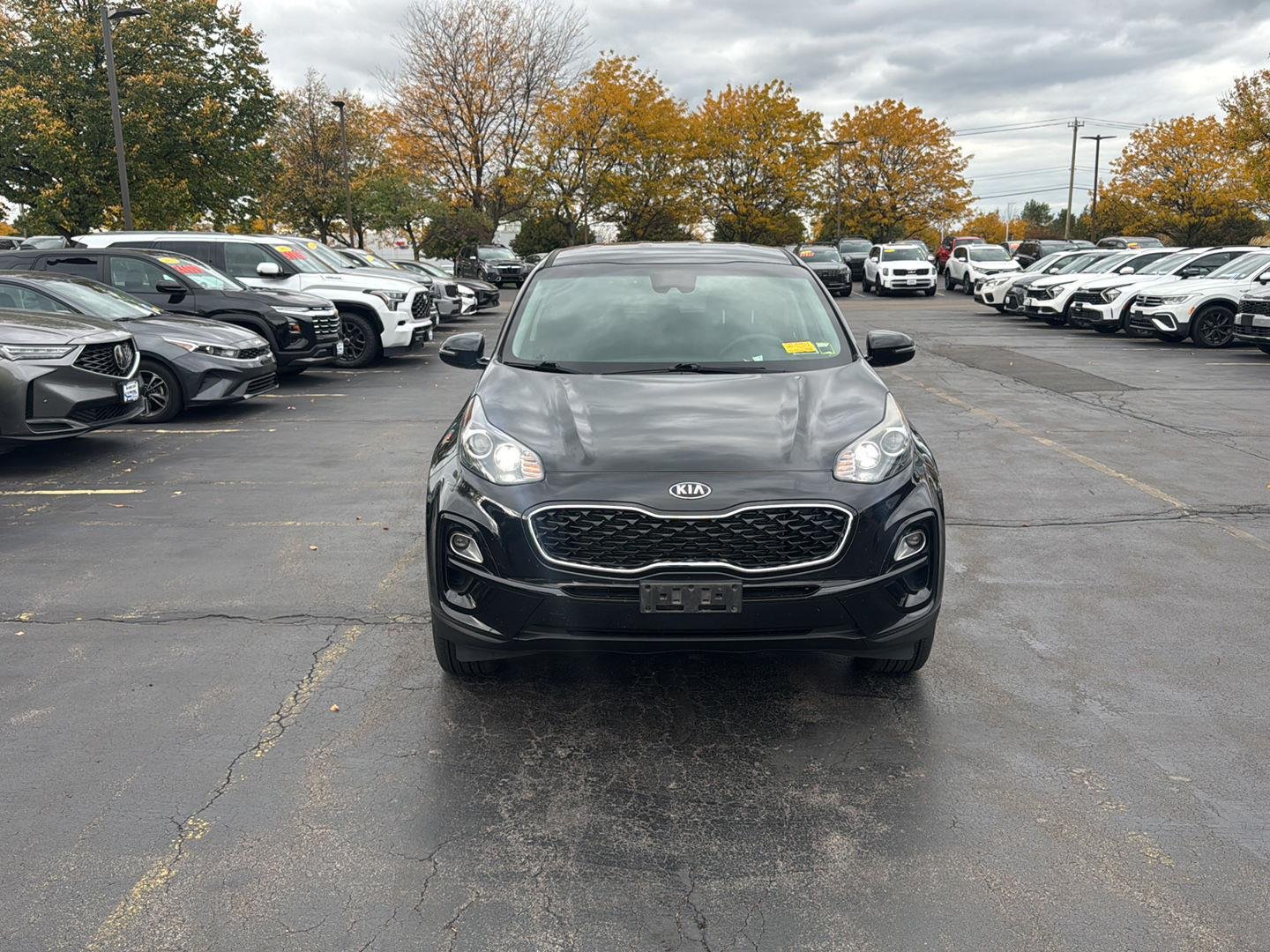 Used 2021 Black Cherry Kia LX image 4