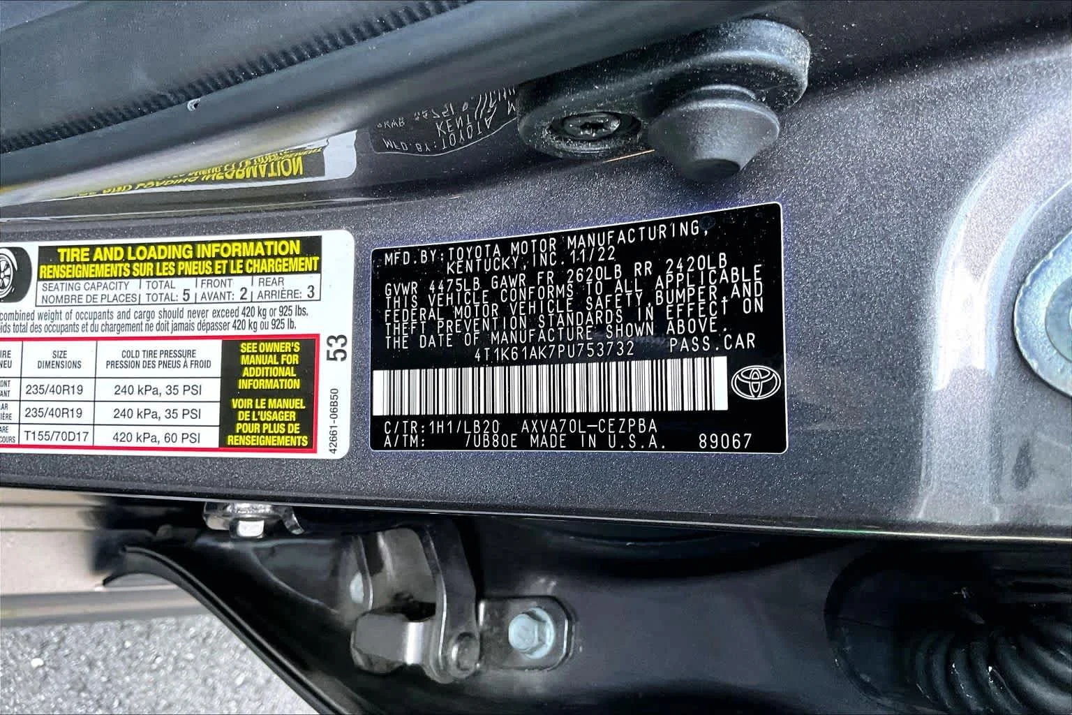 Used 2023 Predawn Gray Mica Toyota XSE image 34