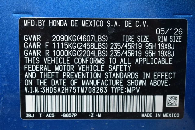 New 2026 Double Apex Blue Pearl II Acura A-Spec Advance Package image 25