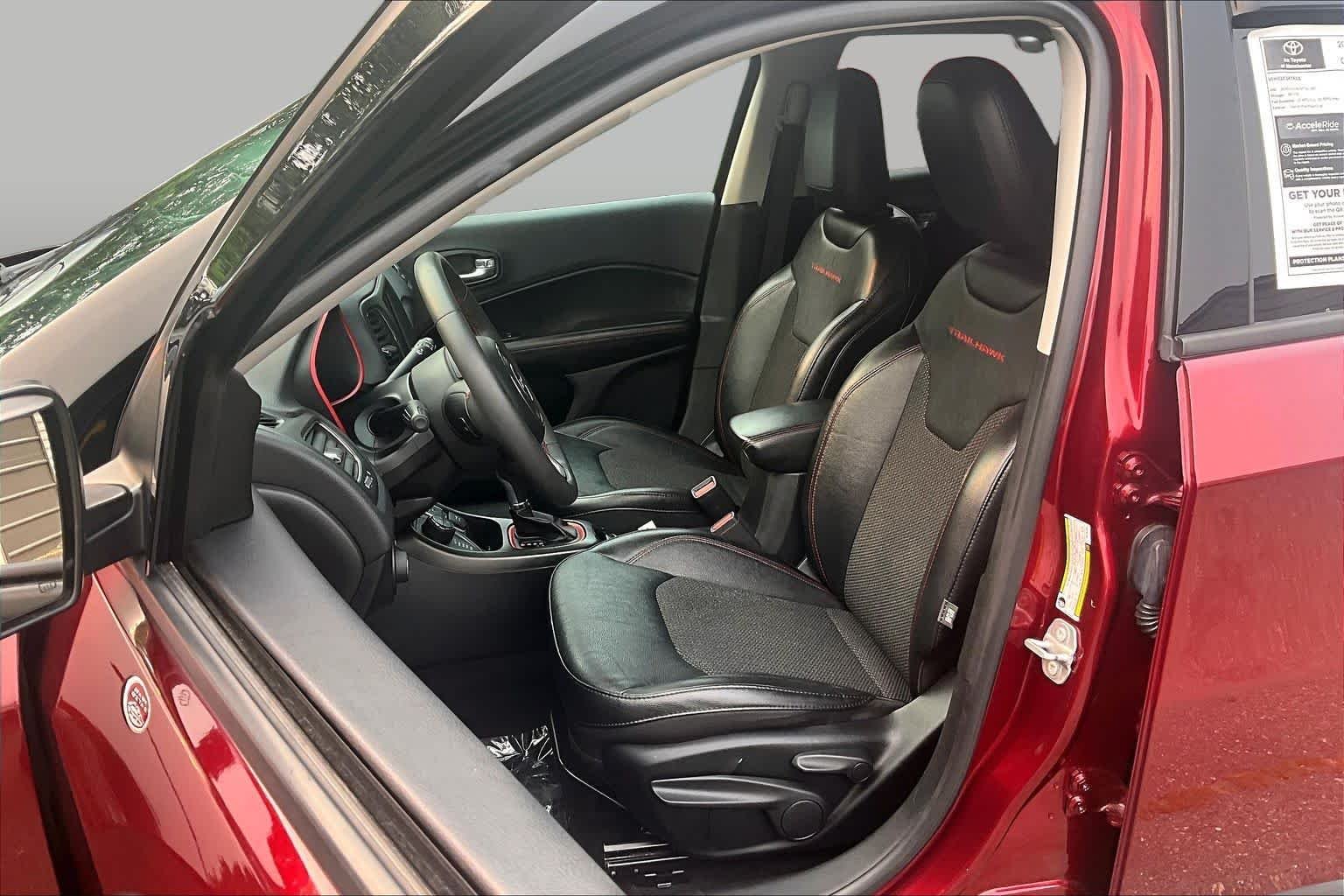 Used 2021 Velvet Red Pearlcoat Jeep Trailhawk image 9