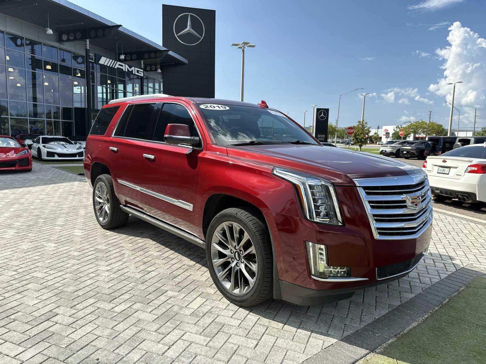 Used 2019 Red Passion Tintcoat CADILLAC Platinum Edition image 7