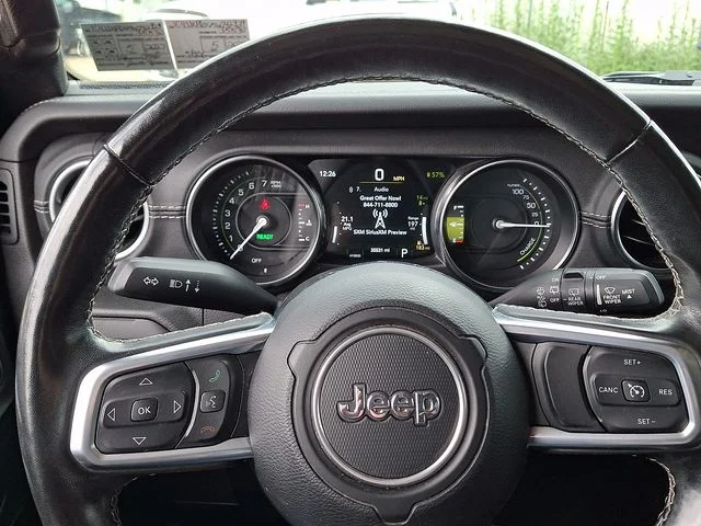 Used 2021 Black Jeep Unlimited Sahara 4xe image 25