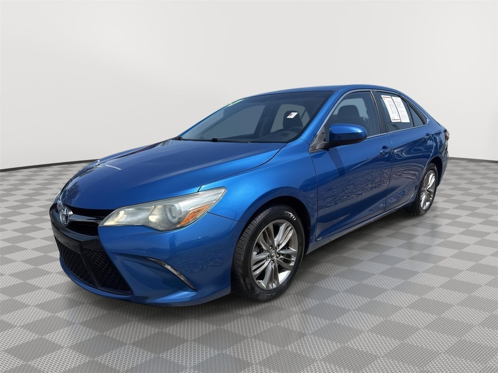 Certified Used 2017 Blue Streak Metallic Toyota SE image 2