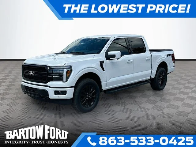 New 2026 White Metallic Ford Lariat image 1
