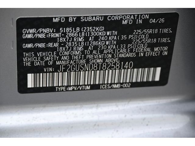 New 2026 Silver Subaru Limited Hybrid image 54
