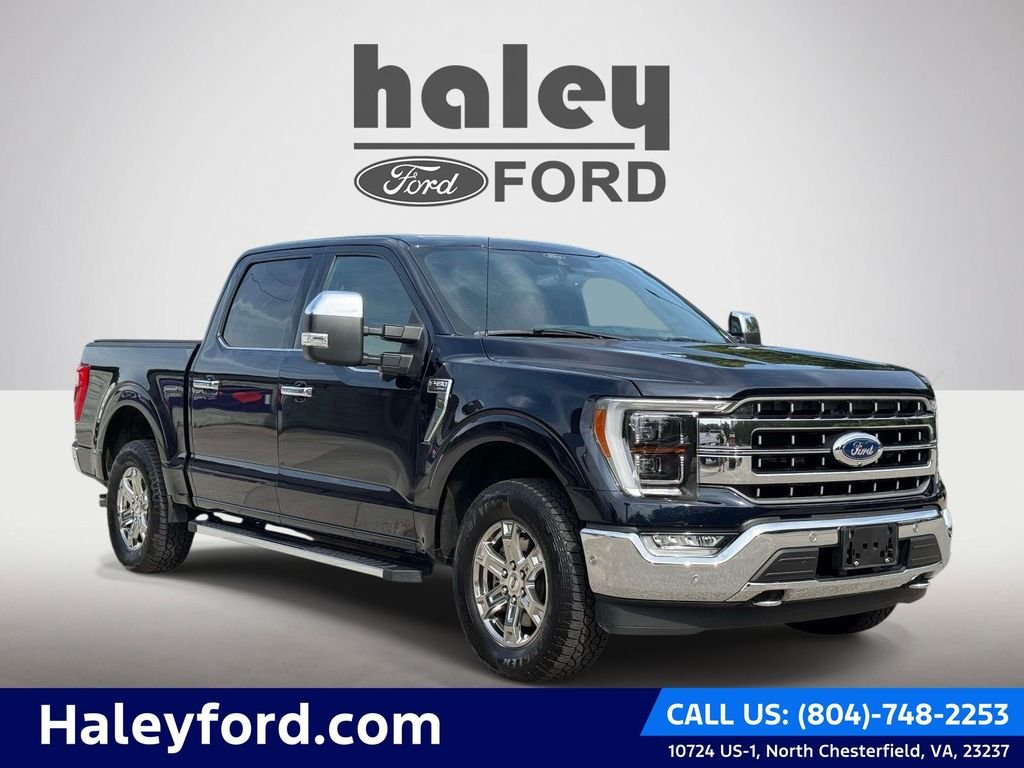 Used 2021 Blue Ford Lariat image 1