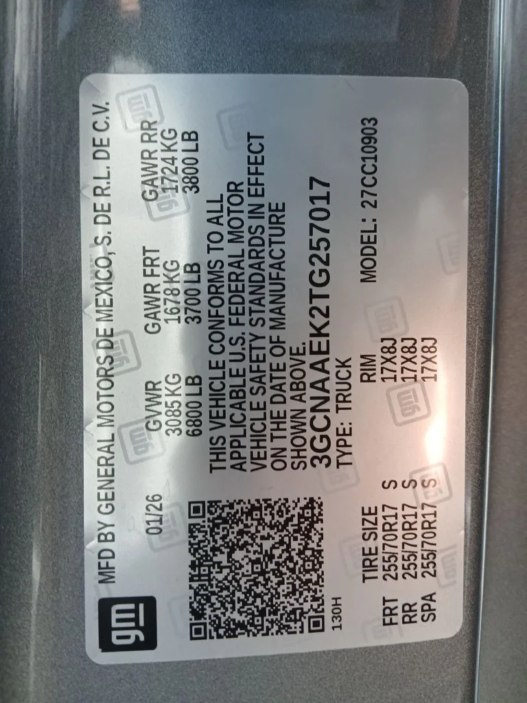 Used 2026 Gray Chevrolet WT image 26