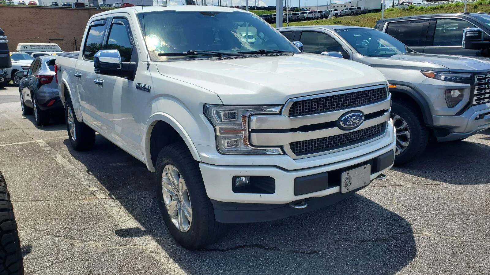 Used 2020 Star White Metallic Tri-Coat Ford Platinum image 2