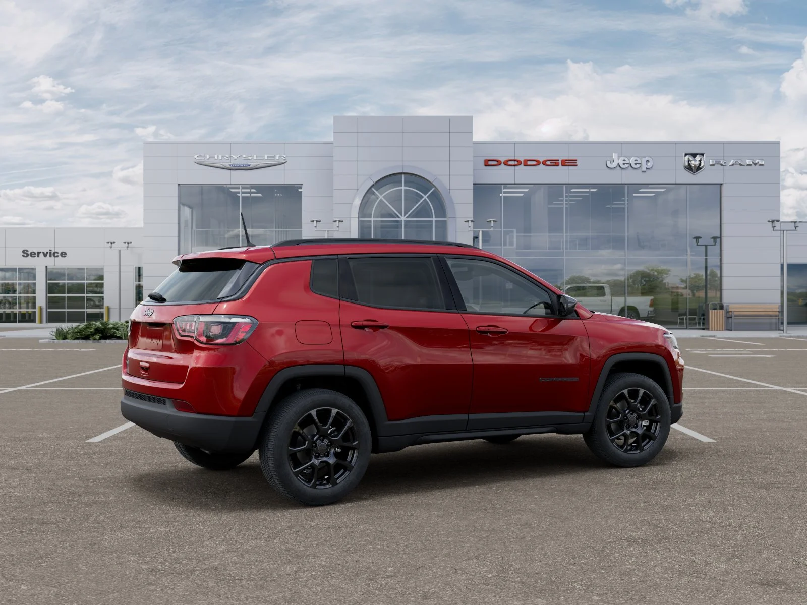 New 2025 Red Hot Pearl-Coat Exterior Paint Jeep Latitude image 12