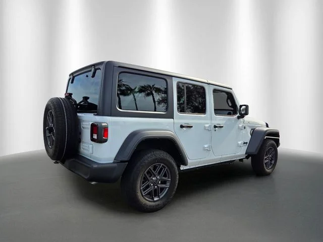 Used 2025 Bright White Clearcoat Jeep Sport S image 5