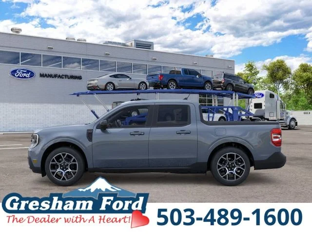 New 2026 Azure Gray Metallic Tri-Coat Ford Lariat image 3