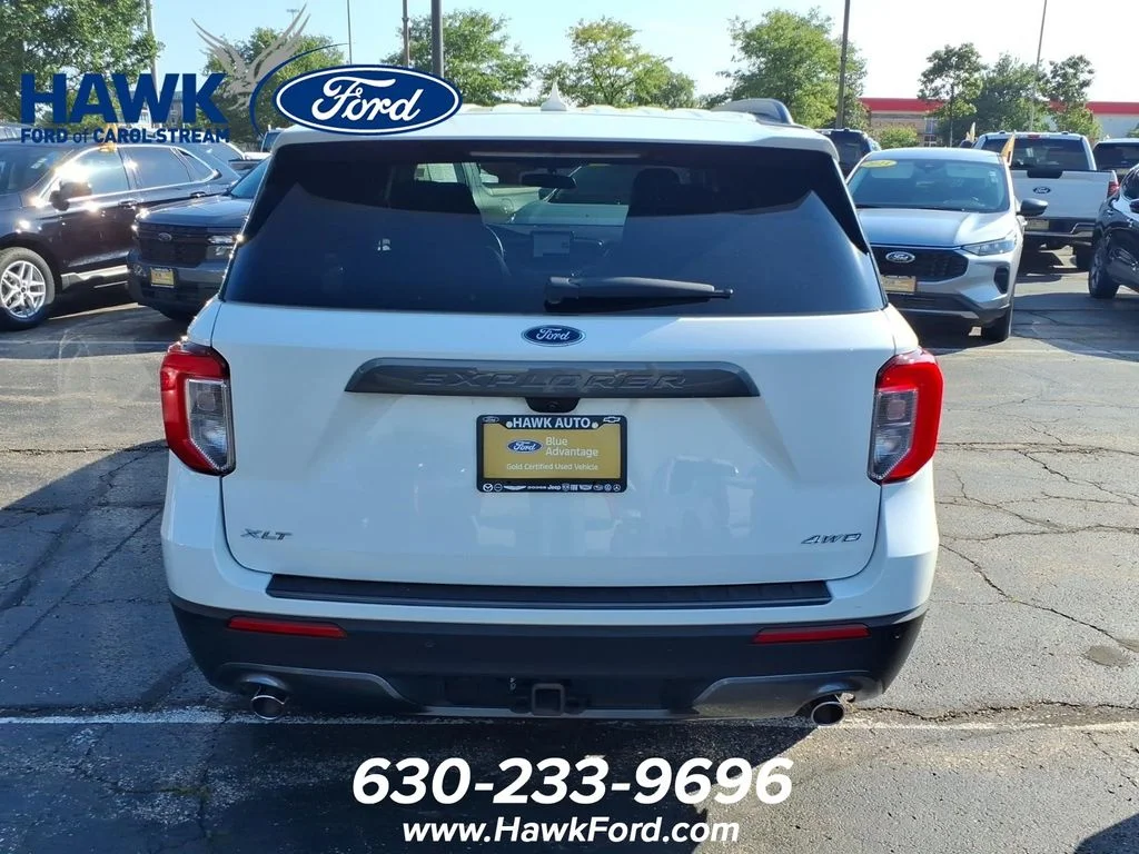 Certified Used 2023 White Metallic Ford XLT image 6