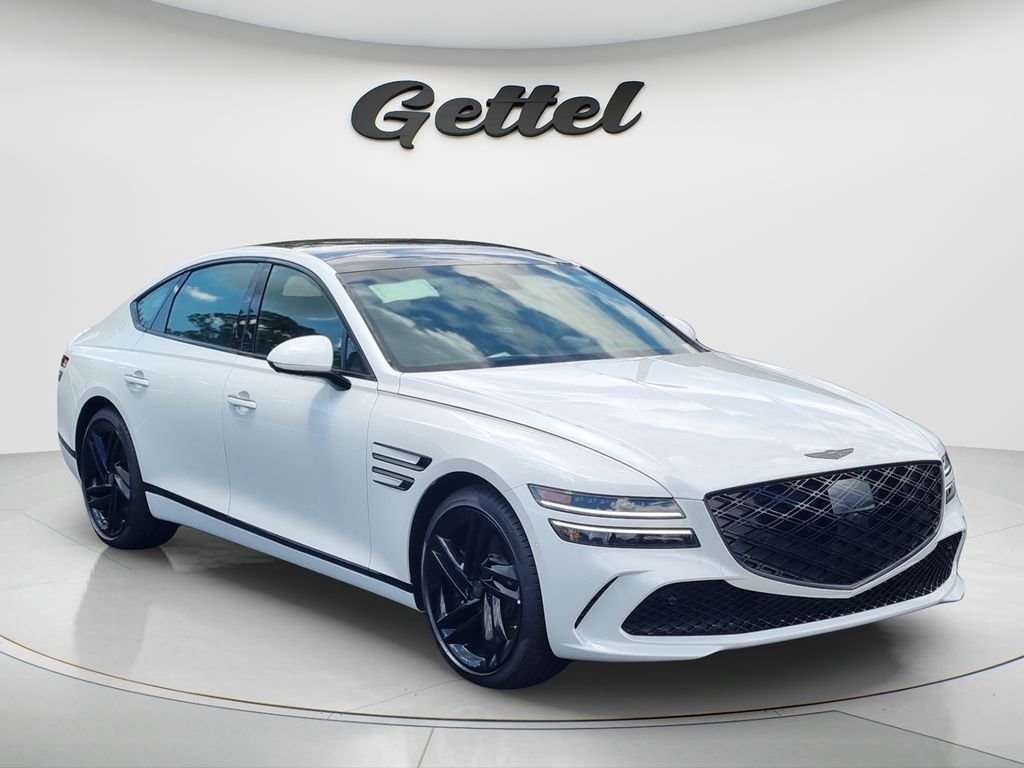 New 2027 White Genesis 3.5T PRESTIGE BLACK image 3