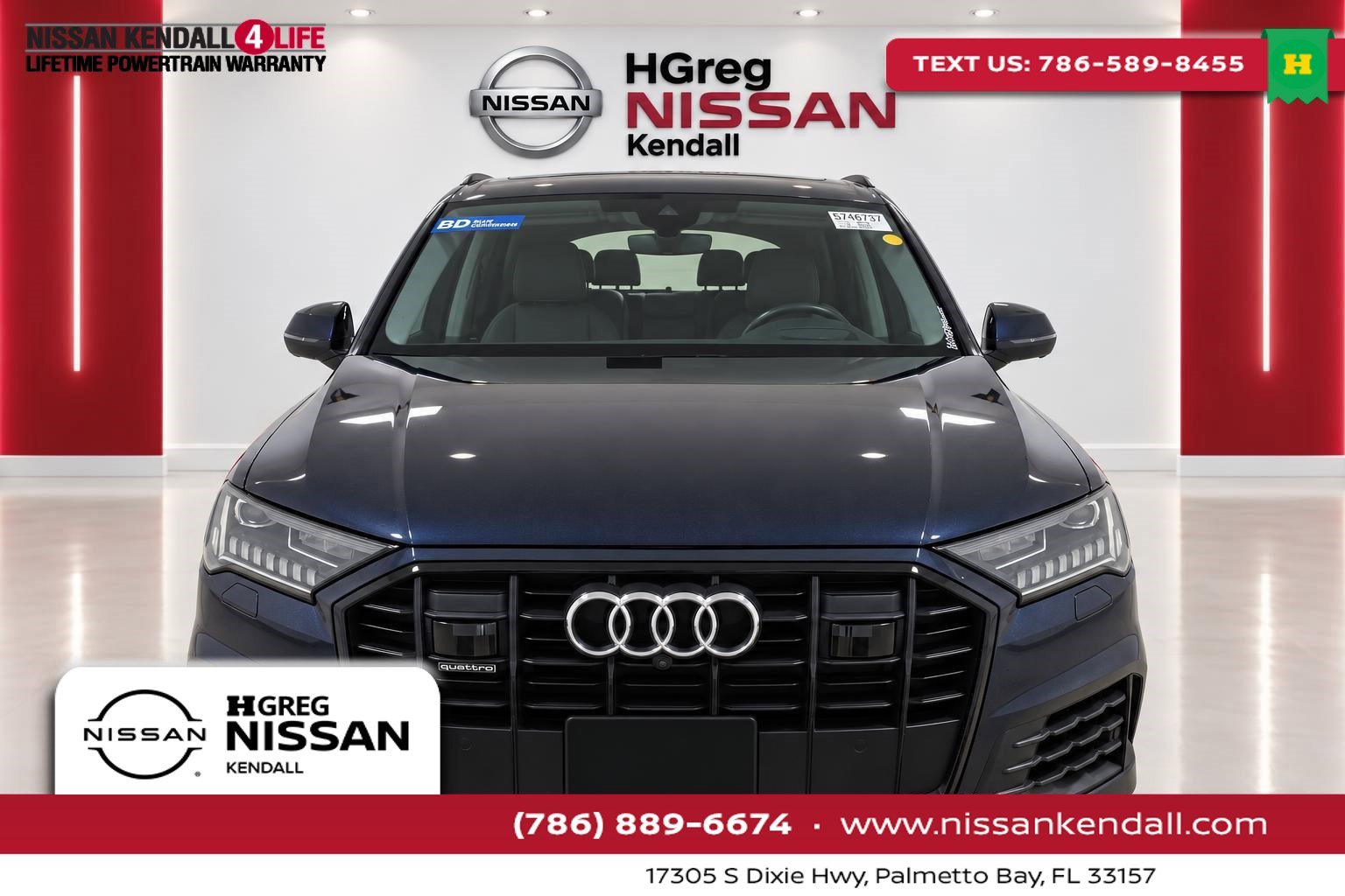 Used 2023 Blue Audi 55 Prestige image 1
