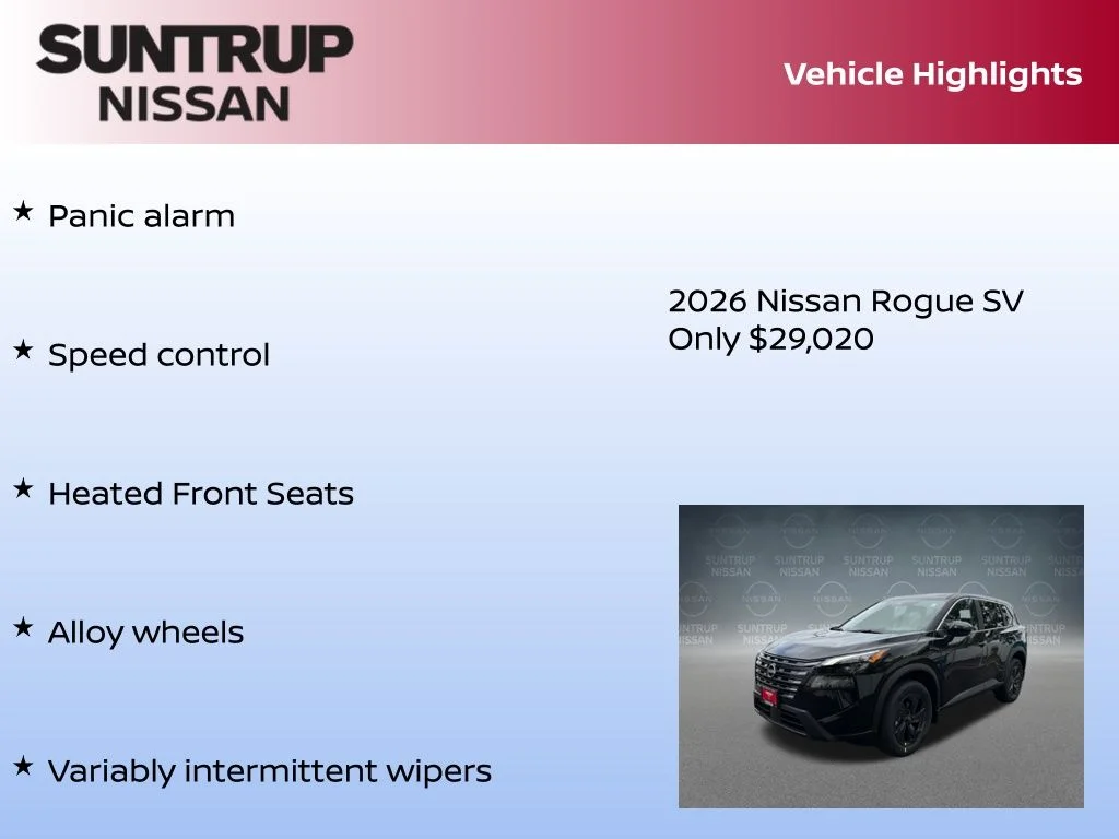 New 2026 Black Nissan SV image 30