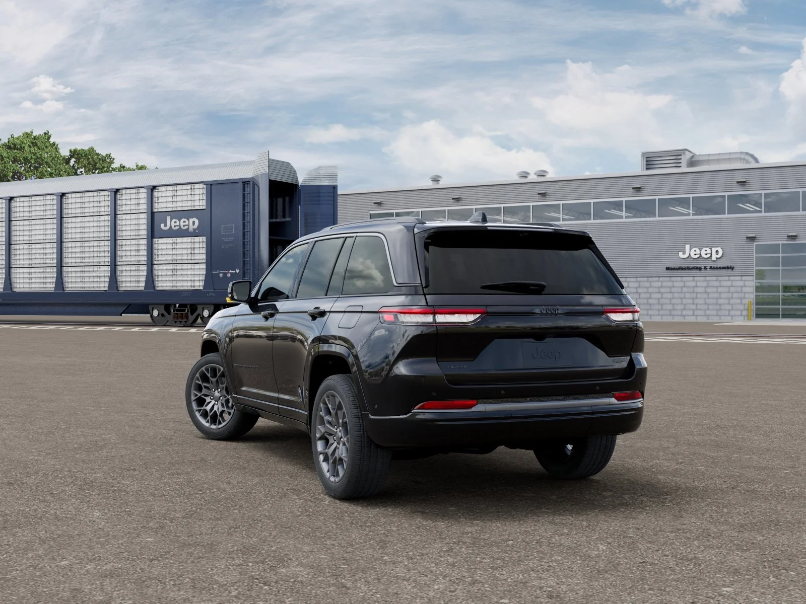 New 2026 Diamond Black Crystal Pearl-Coat Exterior Paint Jeep Summit IN-TRANSIT image 29