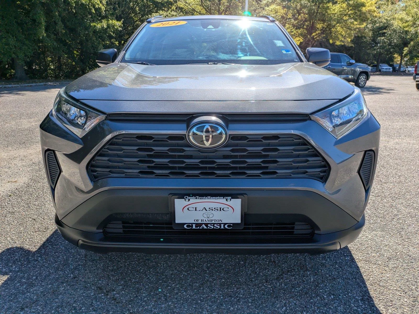 Used 2021 Magnetic Gray Metallic Toyota LE image 9