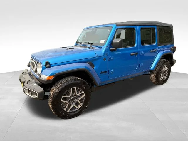 New 2026 Hydro Blue Pearl Coat Jeep Sahara image 3