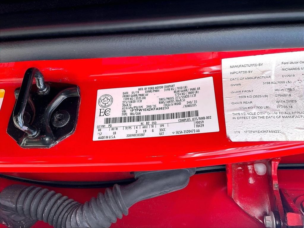 Used 2019 Red Ford Lariat image 33