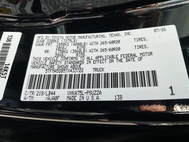 New 2026 Midnight Black Metallic Toyota  1794 Edition image 26