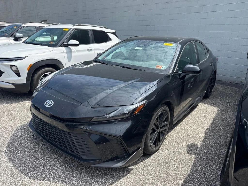Used 2025 Black Toyota SE image 2