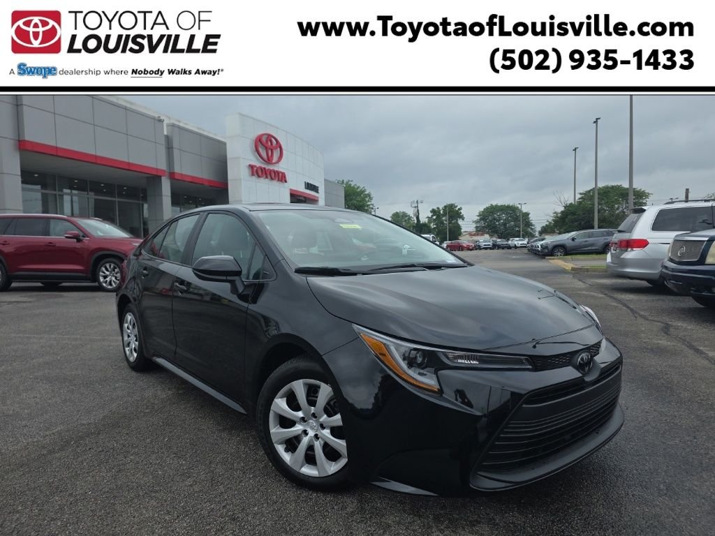Certified Used 2024 Black Toyota LE image 1
