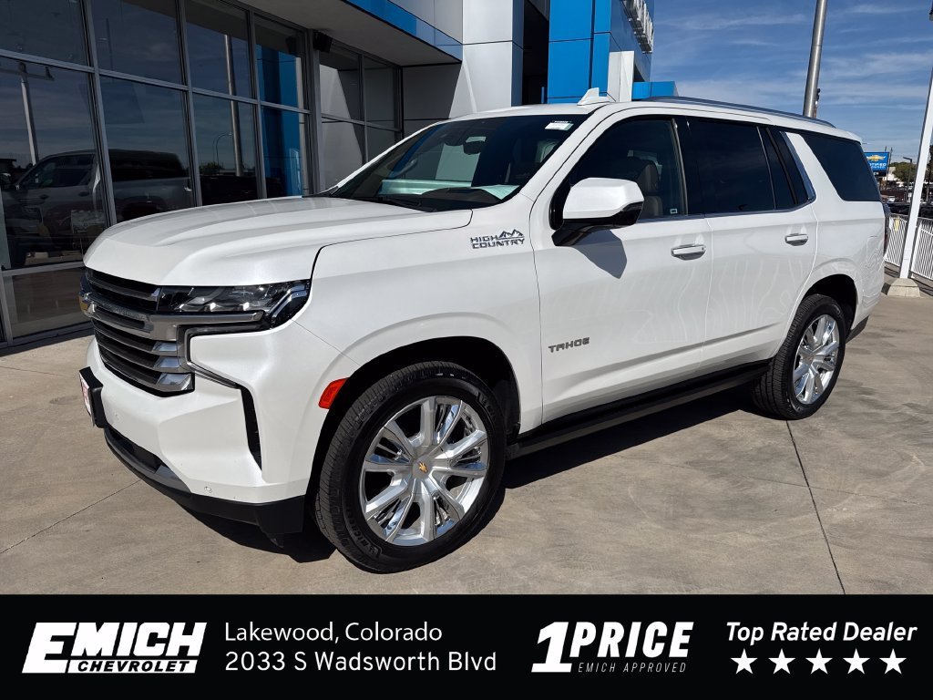 Used 2022 IRIDESCENT PEARL TRICOAT Chevrolet High Country image 1