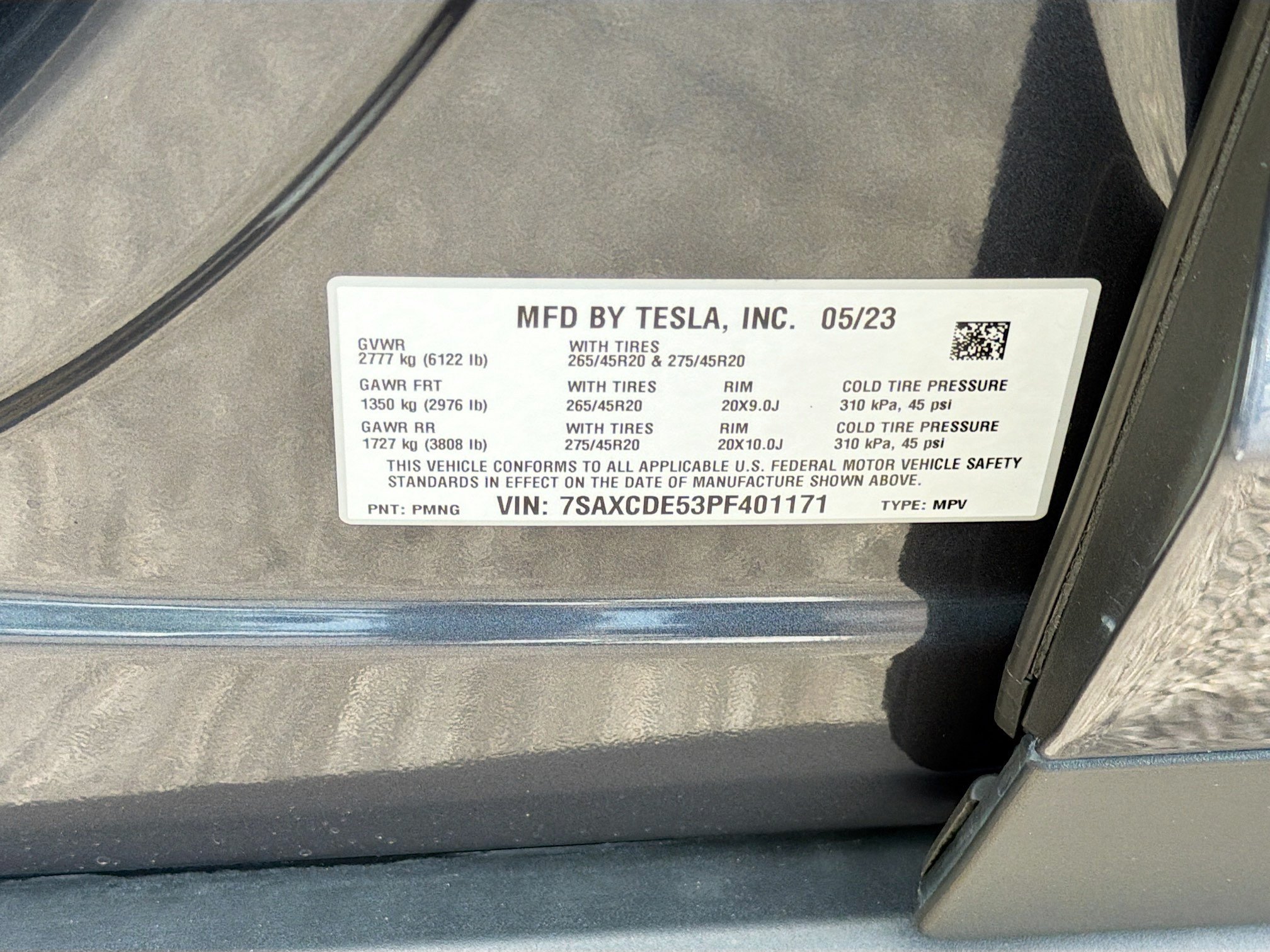 Used 2023 Midnight Silver Metallic Tesla Standard Range image 40