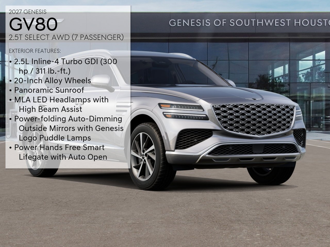 New 2027 Savile Silver Genesis 2.5T SELECT image 3