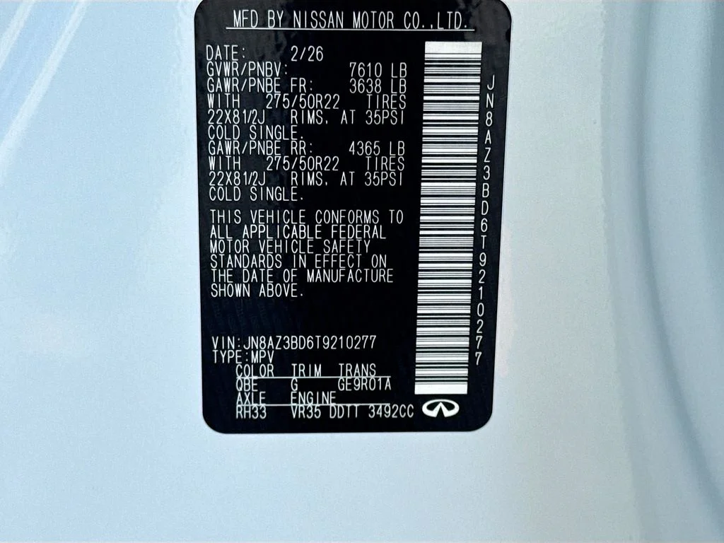 New 2026 RADIANT WHITE INFINITI Luxe 2WD image 35